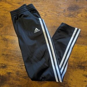 Adidas Black Sweatpants with Signature Stripes